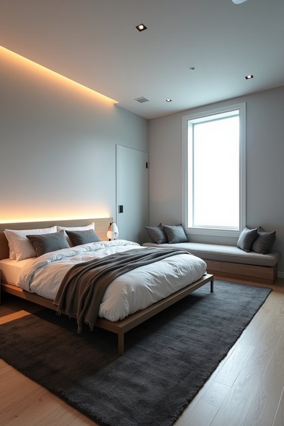 light reflective cozy basement color