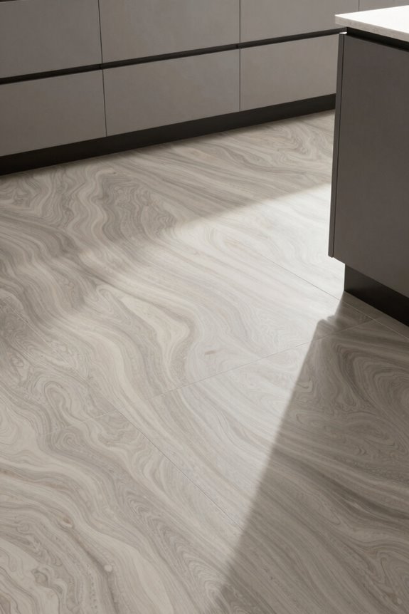 marbled linoleum for elegance