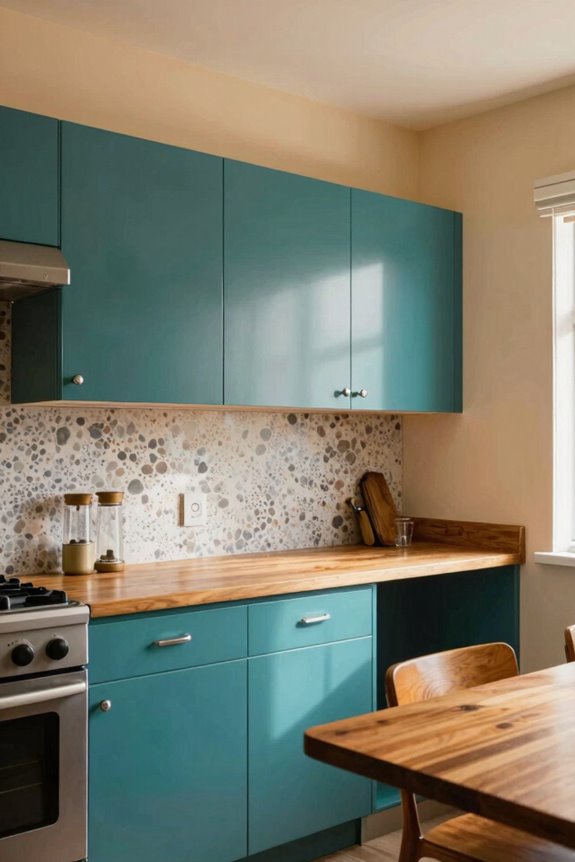 Mid-Century Kitchen Color Palette Ideas 7 mid century cabinet color coordination