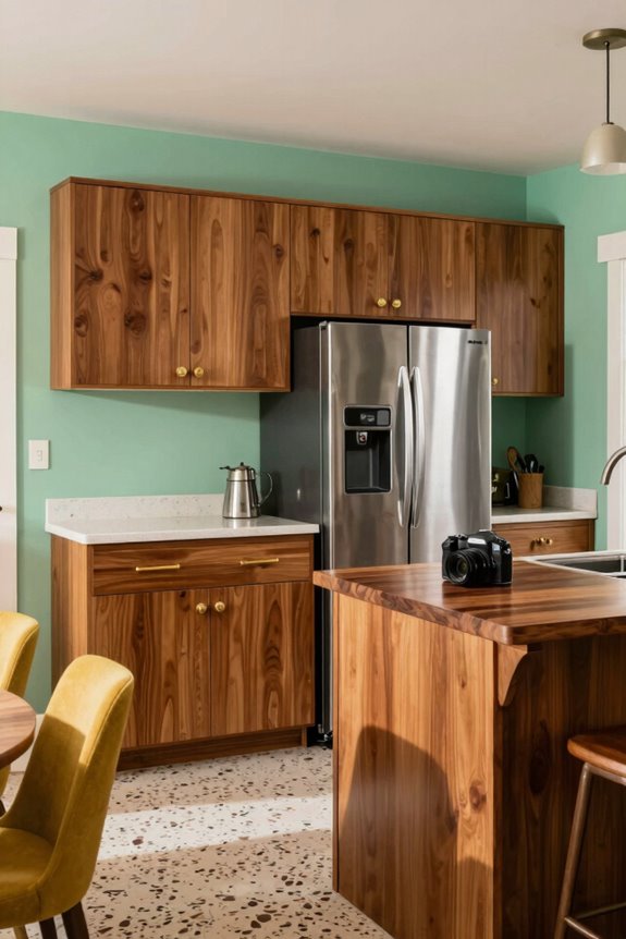 Mid-Century Kitchen Color Palette Ideas 3 mid century wood and metal harmony