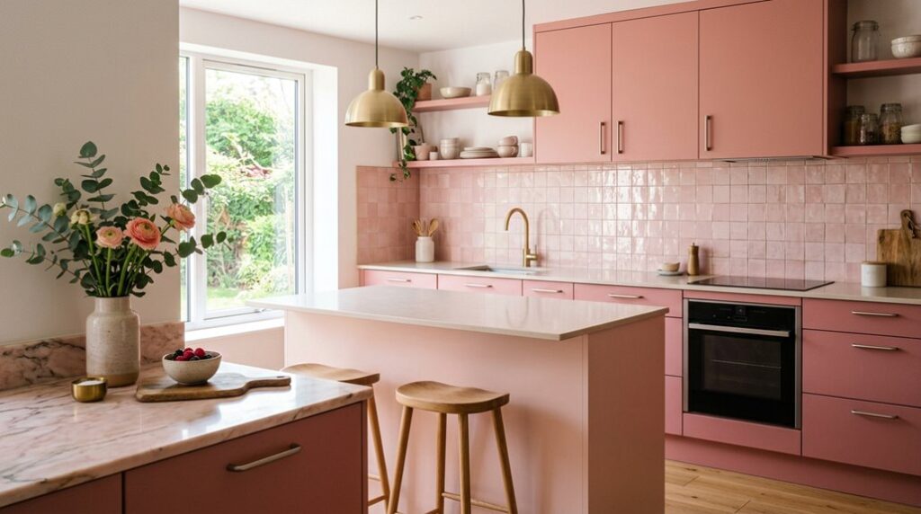 modern pink kitchen ideas