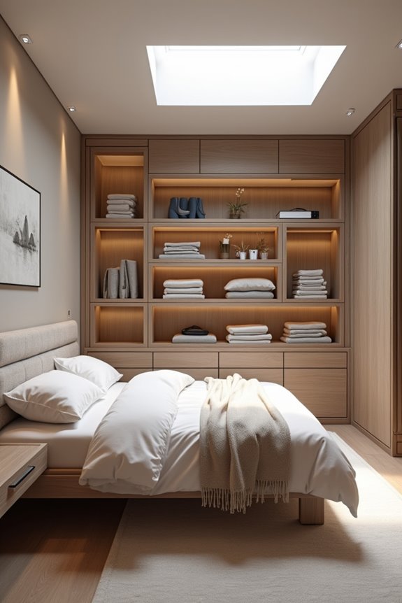 multifunctional vertical hidden storage