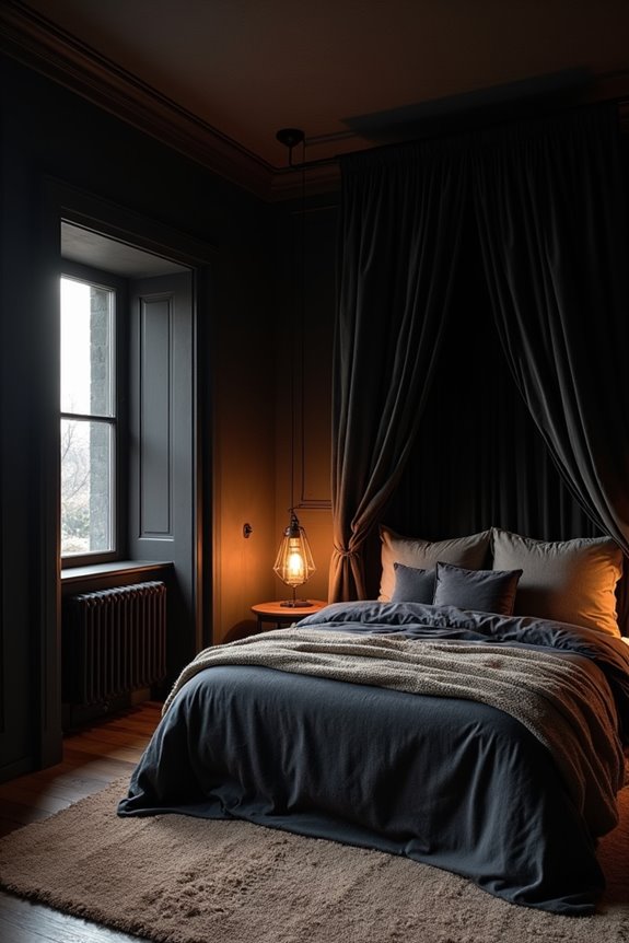 natural light guides dark walls
