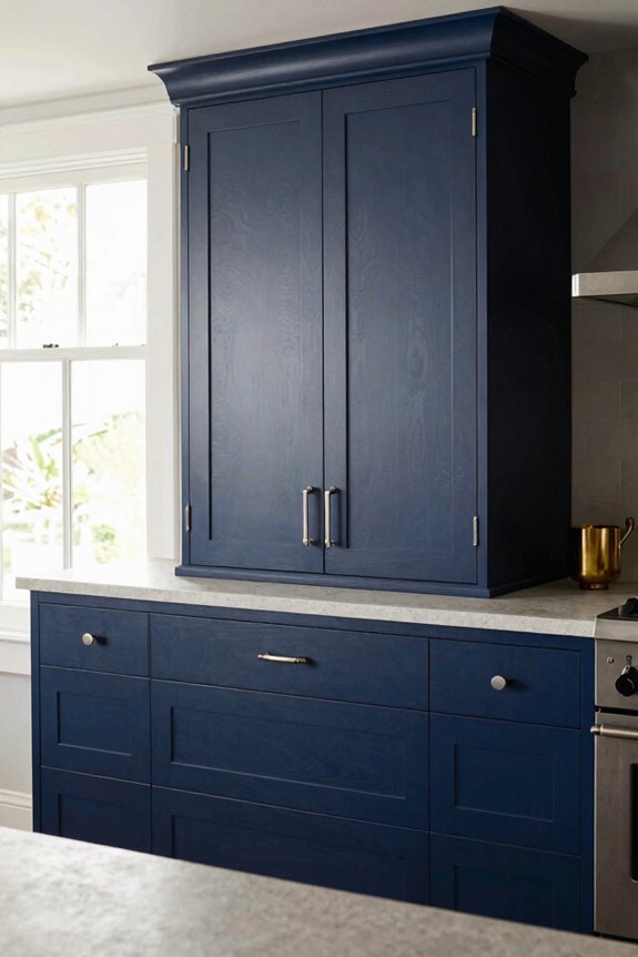 navy blues enduring contrast