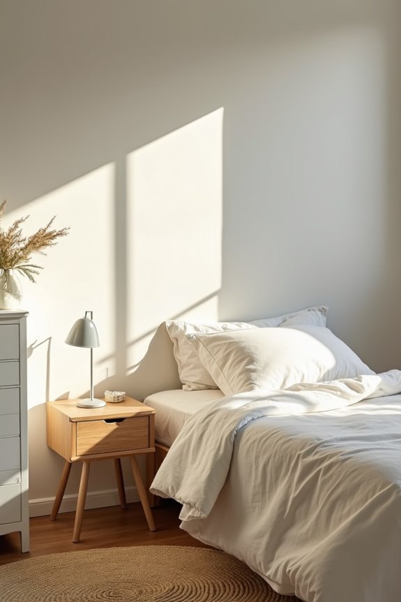 nightly reset prevents bedroom clutter