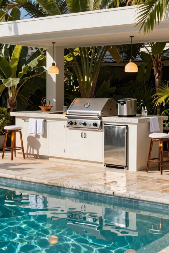 10 Pool Outdoor Kitchen Ideas to Transform Your Backyard 5 outdoor kitchen essentials weatherproof functional grilling hub