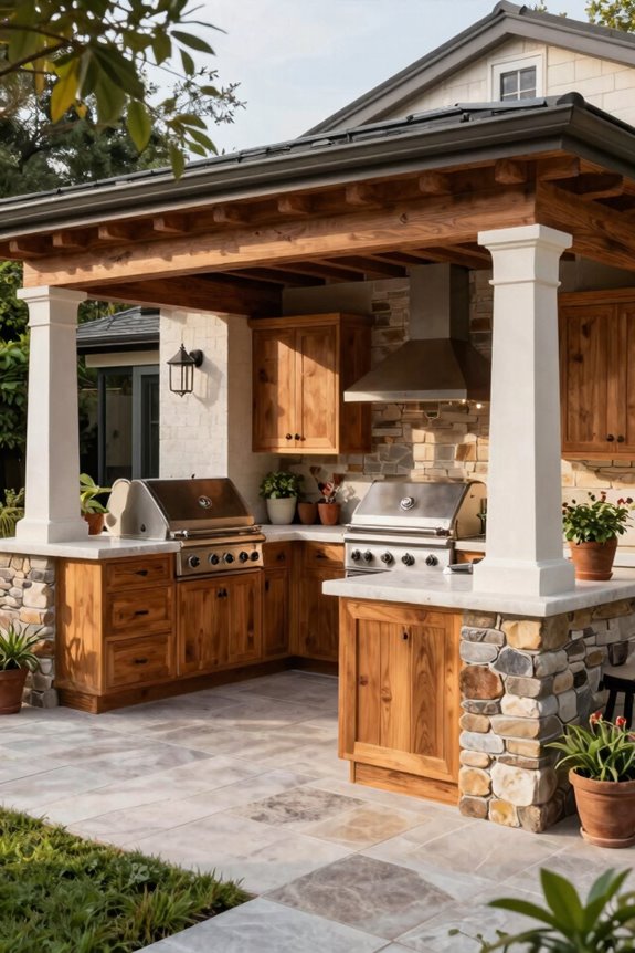 Outside Kitchen Ideas to Transform Your Backyard 1 outdoor kitchen should mirror home