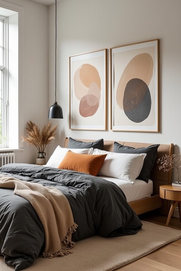 Wall Poster Ideas to Transform Your Bedroom 5 oversized poster above bed