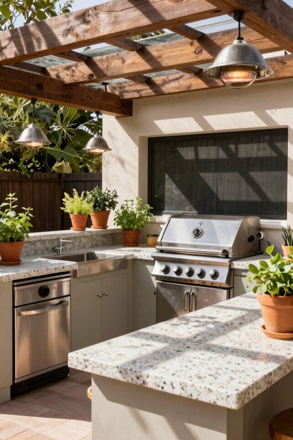 Outside Kitchen Ideas to Transform Your Backyard 5 pergolas screens heaters extend year round