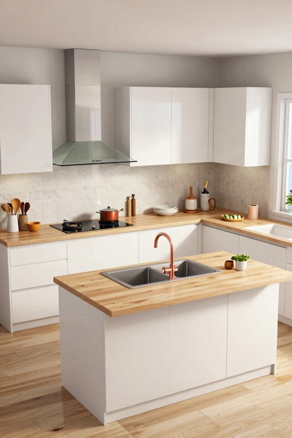 proper kitchen workflow and clearance
