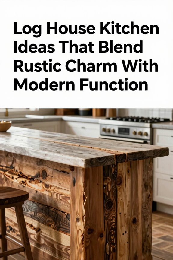 7 Log House Kitchen Ideas That Blend Rustic Charm With Modern Function 1 reclaimed wood with sleek countertops