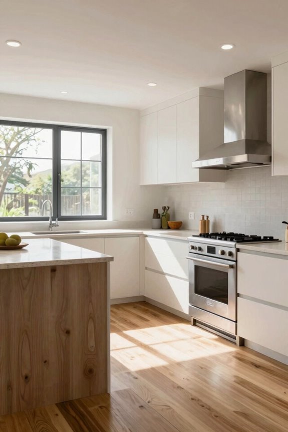 seamless open concept continuity through finishes