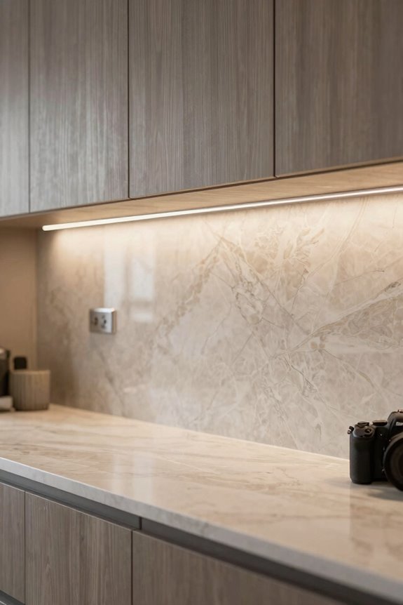 seamless solid slab backsplash elegance