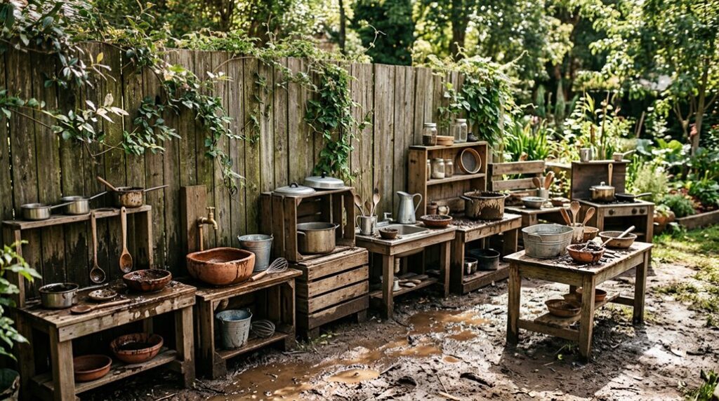 seven mud kitchen ideas backyard