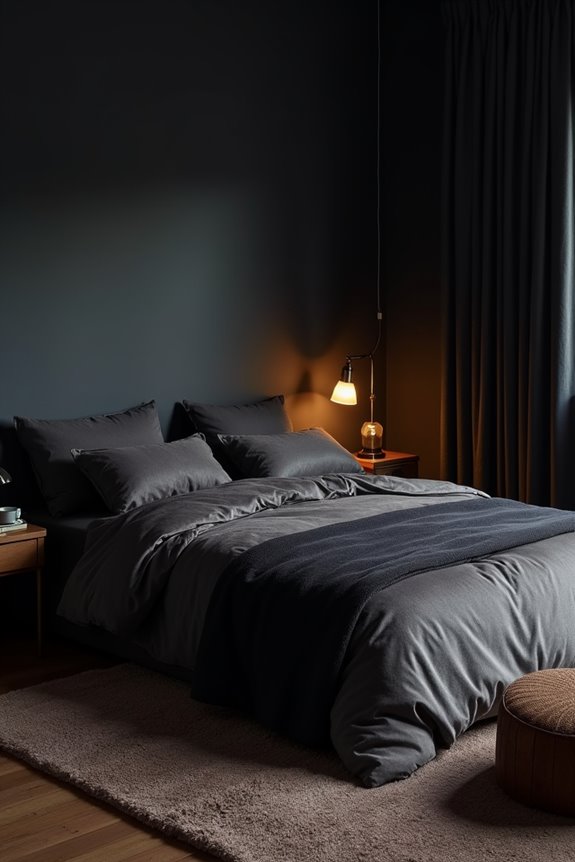 smaller rooms dark accents only