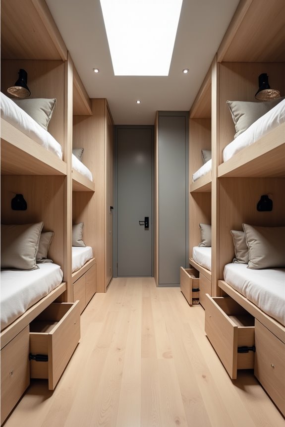 Modern Bunk Room Ideas That Maximize Space 2 strategic bunk layout preserves central space