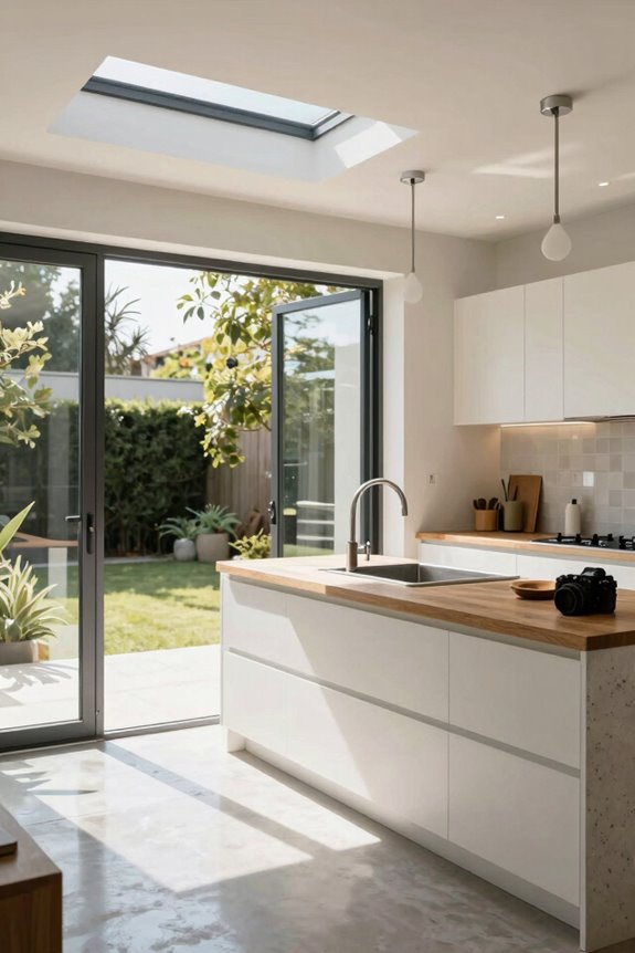 strategic glazing for luminous extension