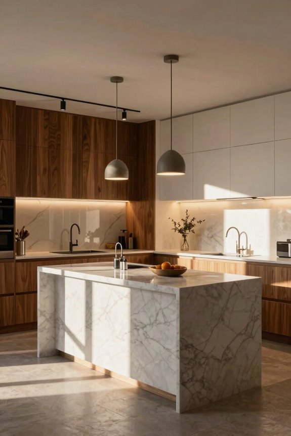 strategic lighting defines zones without doors