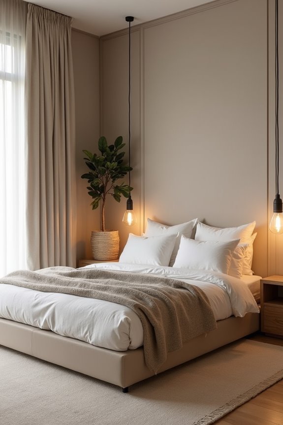 Beige Bedroom Ideas for a Serene Sanctuary 8 strategic storage layered lighting harmony
