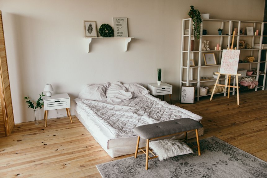 ten bedroom shelving space maximizing