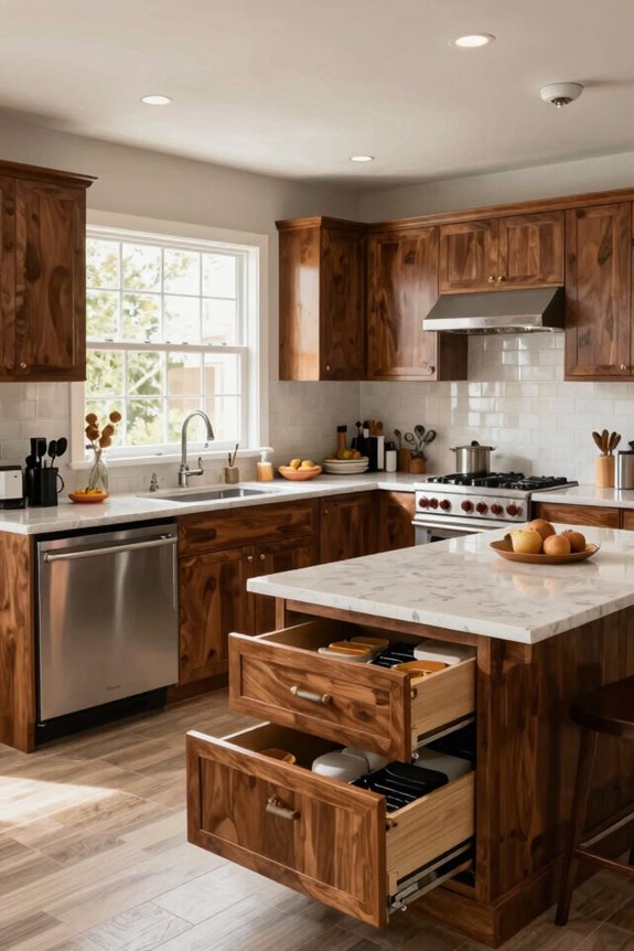 u shaped kitchen maximizes storage workflow
