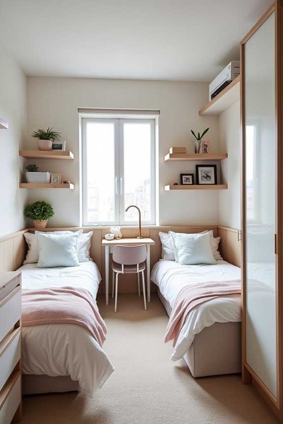 7 Small Bedroom Ideas for 2 Sisters 3 vertical under bed multifunctional storage