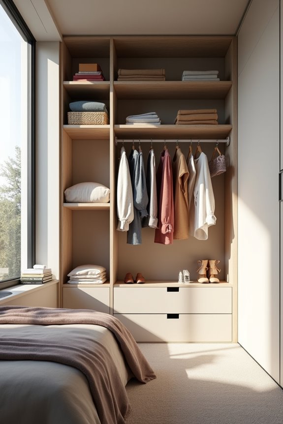 wall panel wardrobe for outfits