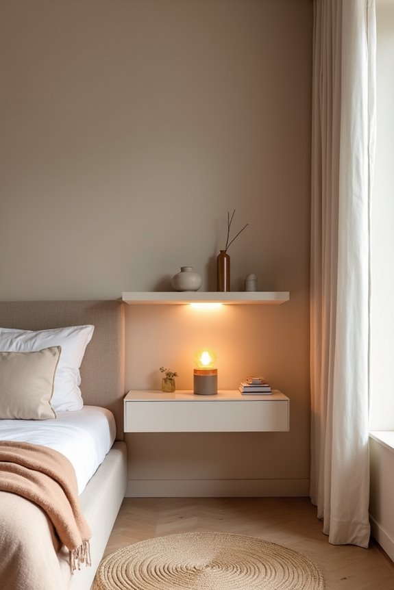 10 Tiny Bedroom Ideas to Maximize Your Small Space 2 warm neutral foundation with golden accents
