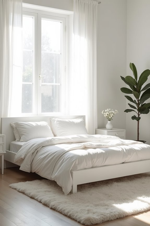 white bed frames set versatile serene tone