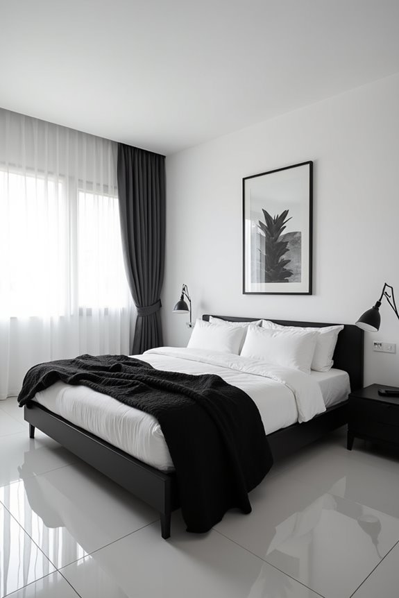 white driven contrast expansive chic monochrome